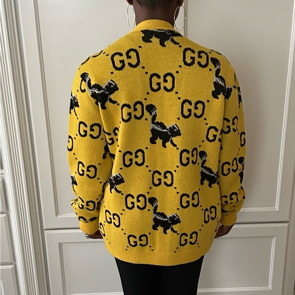 Gucci GG-Skunk wool cardigan - Picture 5 of 6